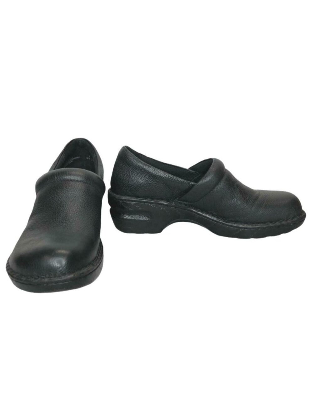 BOC Born Concepts Clogs Mules Comfort Black Leather Womens 9M Work